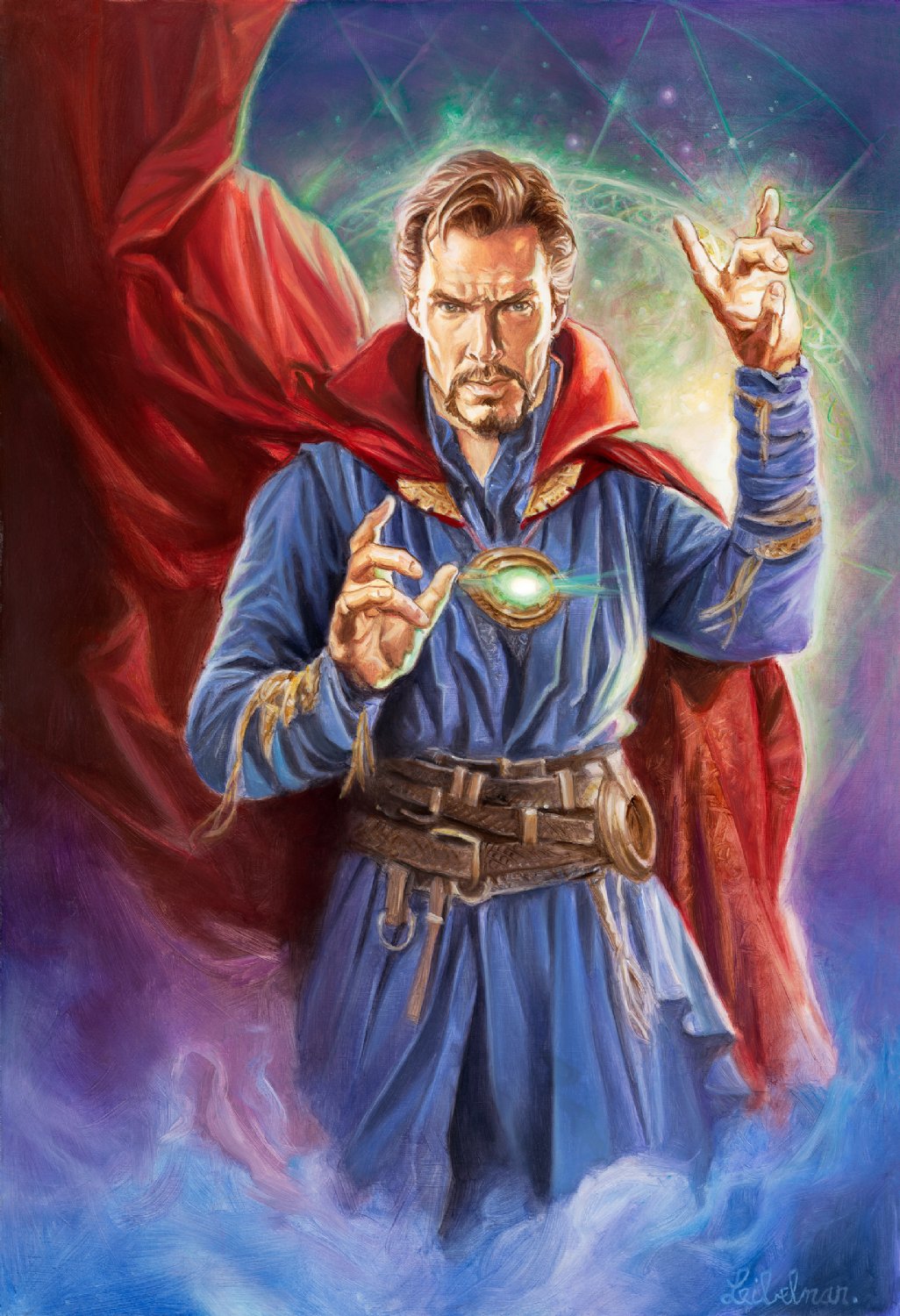 Doctor Strange Painting by Leo Leibelman