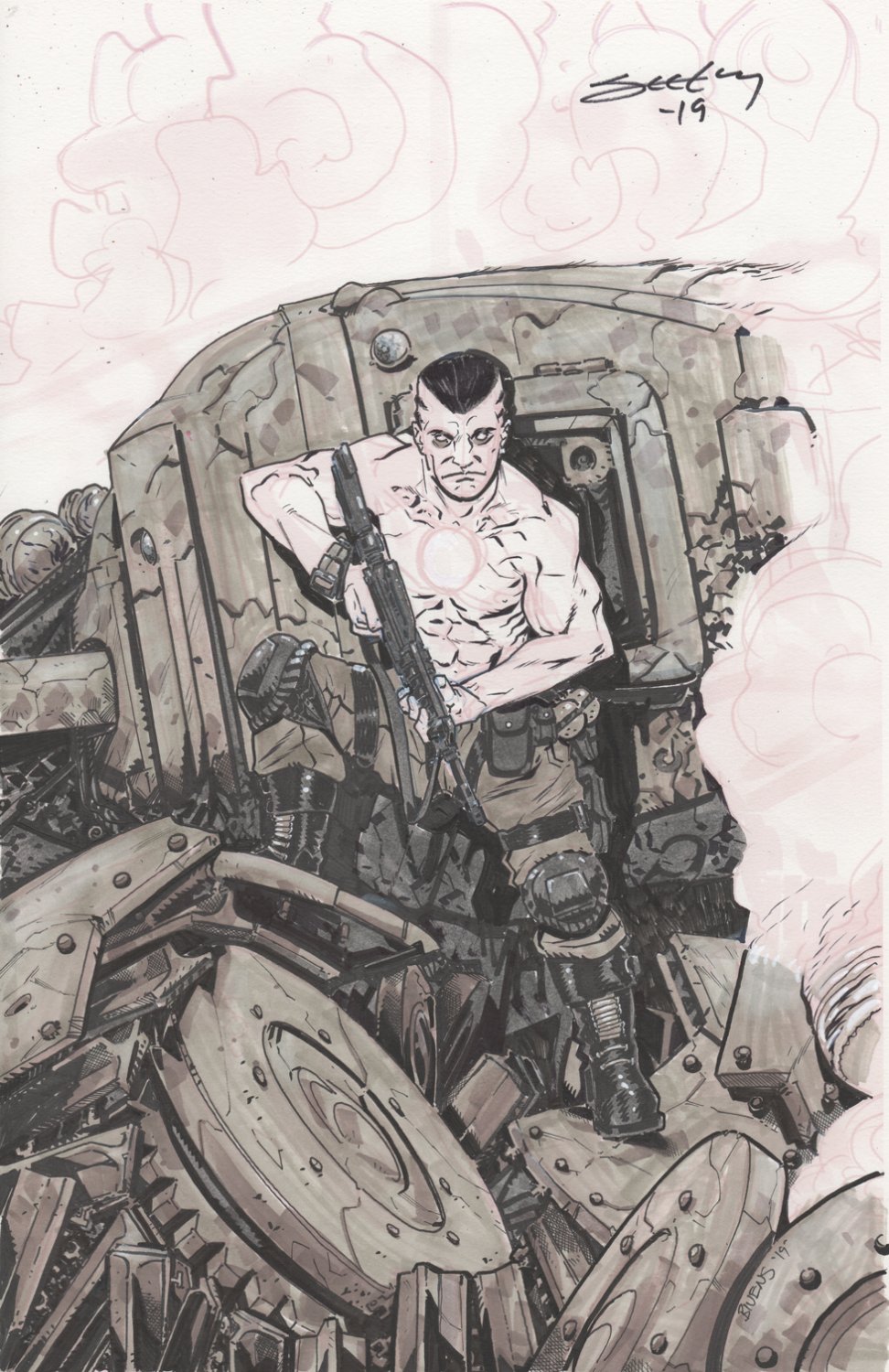 Image of Bloodshot (unused cover) Issue Unused Page Cover