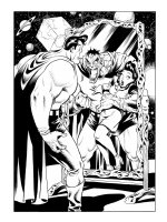 Superman, Bizarro & Lois Comic Art