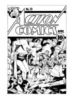 Action Comics #23 Cover Homage Comic Art