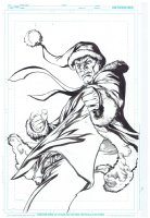 HitMan Christmas special Pinup Issue 1 Page Pin-up Comic Art