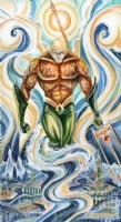 4 The Emperor - Aquaman Page Pin-up Comic Art