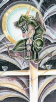 6 of Pentacles - Green Arrow Page Pin-up Comic Art