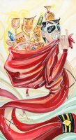 9 of Cups - Plastic Man Page Pin-up Comic Art