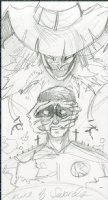 9 of Swords - Scarecrow/Robin Prelim Page Preliminary Comic Art