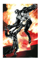 Agent Venom vs. Symbiote Venom Comic Art