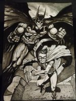 Batman and Robin Comic Art