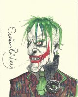 Joker Pin-up Page Pin-up Comic Art