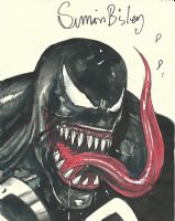 Venom Pin-up Page Pin-up Comic Art
