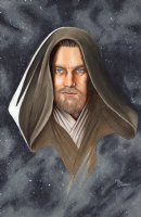 Obi-Wan Kenobi Illustration Comic Art