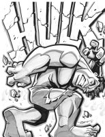 Hulk Annual #1 Cover Recreation Page Recreation Comic Art