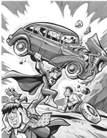 Action Comics #1 Cover Recreation Page Recreation Comic Art